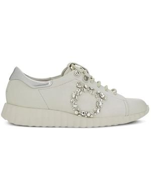 Ferragamo Ladies Trainers, Us - Grey