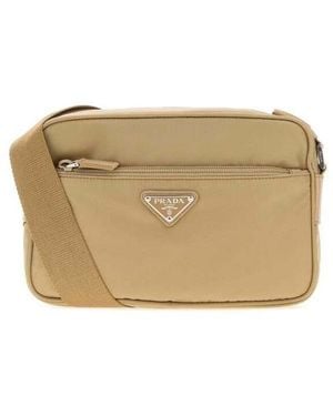 Prada Re-Nylon Crossbody Bag Cammello Borse A Tracolla - Natural