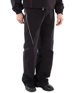 Ferragamo Ferragamo Zip Detail Tailored Trousers - Black