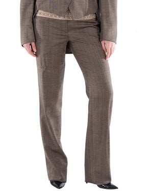Stella McCartney Straight-Leg Wool Trousers - Grey