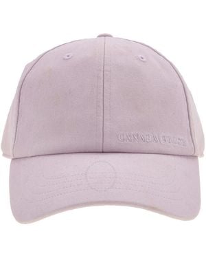 Canada Goose Embroidered Logo Baseball Hat - Purple