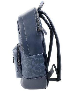 COACH Backpack Denim- Denim/ Cowhide Bags Backpacks - Blue