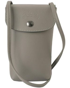 Longchamp Le Pliage Xtra Phone Case With Leather Lace Turtledove - Grey