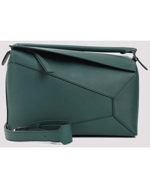 Loewe Puzzle Edge New Large Shoulder Bag - Green