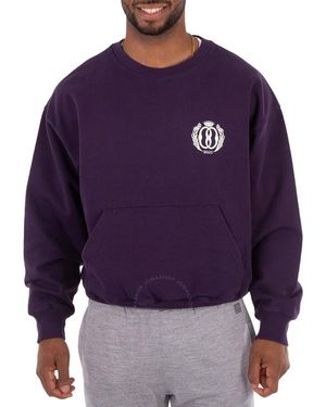 Bally Felpa Logo Print Pocket Sweatshirt - Purple