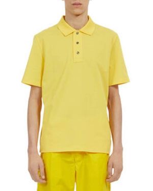Ferragamo Classic Cotton-Pique Polo Shirt - Yellow