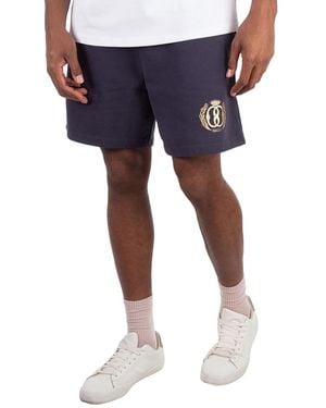 Bally Felpa Logo Print Track Shorts - Blue