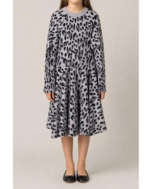 Dior Kids's Wool Patterned Dress - Multicolour