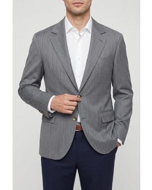 Brunello Cucinelli Wool Tailored Blazer, Brand Size 48 (Us - Gray