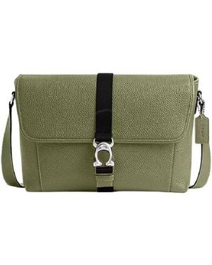 COACH Adjustable Strap Messenger Bag - Green
