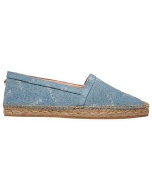Bally Logo-Plaque Denim Espadrilles, Brand Size 36 Us - Blue