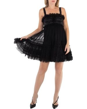 Burberry Ladies Tulle Corset Mini Dress, Brand Size 2 (Us - Black