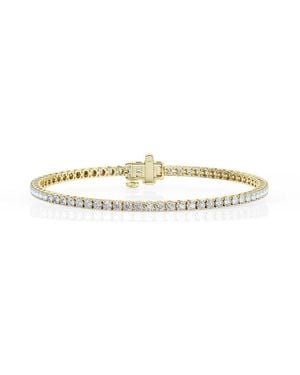 Brilliant Diamond 4 Cttw Round Lab Grown Diamond Tennis Bracelet - Metallic