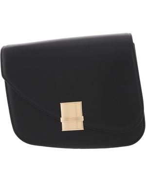 Ferragamo Fiamma Small Leather Crossbody Bag - Black