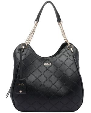 Liu Jo Large Logo Satchel Bag - Black