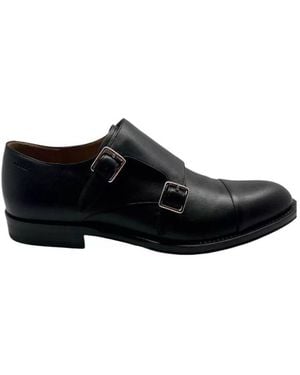 Bally Albert Leather Monk Strap Loafers, Brand Size 4.5 Us - Black