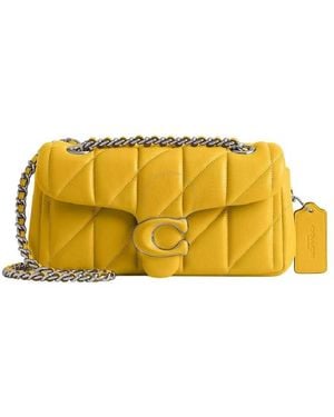 COACH Chain Strap Shoulder Bag - Yellow