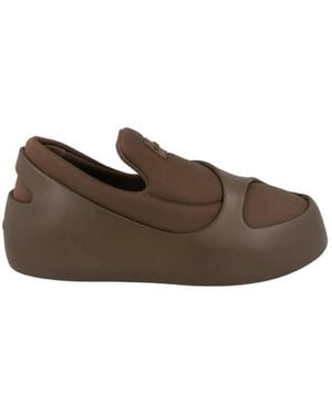 Ferragamo Hybrid Slip-Ons - Brown
