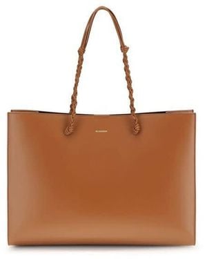 Jil Sander Tangle Tote Bag - Brown