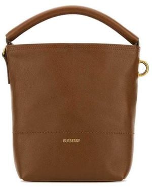 Burberry B Clip Bucket Bag - Brown