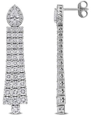Created Forever 6Ct Tw Lab-Grown Diamond Drop Earrings - White