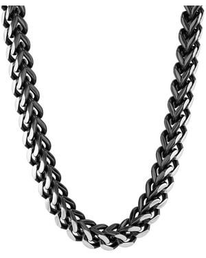 Robert Alton Stainless Steel Curb Chain Necklace - Black