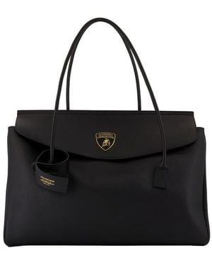 Balenciaga X Automobili Lamborghini Carry All Carrie Tote Bag - Black