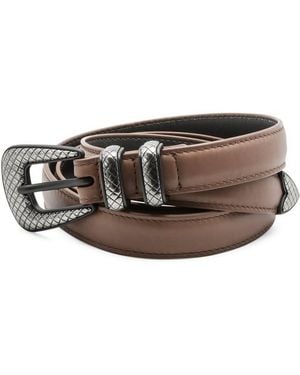 Bottega Veneta Leather Belt - Brown
