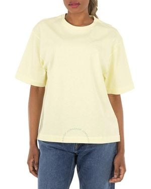 Burberry Crewneck Wool T-Shirt - Yellow