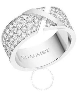 Chaumet 18K Liens Evidence Diamond Ring - Metallic