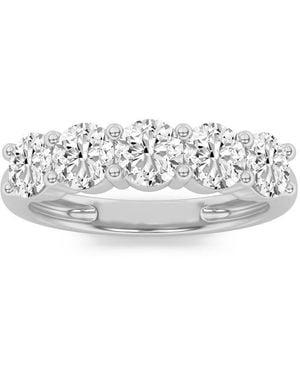Mure And Co 3Ctw Round Shaped Lab Grown Diamond (F/Vs) Five Stone Band Ring - White