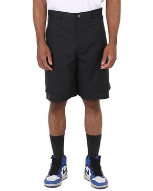 Emporio Armani Oversized Longzip Trousers - Black