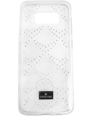 Swarovski Transparent Hillock Samsung Galaxy S 8 Smartphone Case With Bumper - White