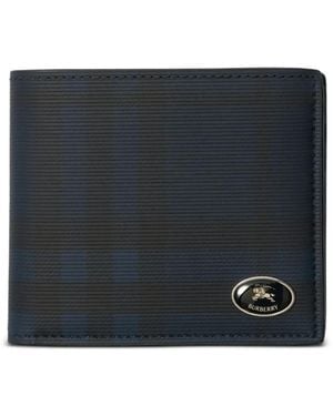 Burberry Check Bifold Wallet - Black