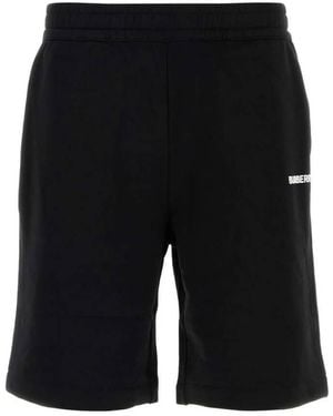 Burberry Logo-Detail Bermuda Shorts - Black