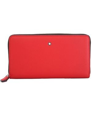 Montblanc Sartorial Wallet 12 Cc Zip Around - Red