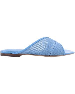 Ferragamo Ferragamo Nyna Mesh Slide Sandals, Size 7 C - Blue