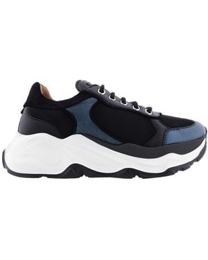 Bally Bahati Calf Suede Trainers, Brand Size 37 Us - Blue