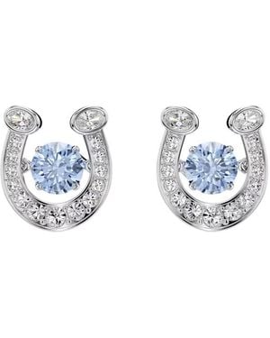 Swarovski Symbolica Horse Shoe Stud Earrings - Blue