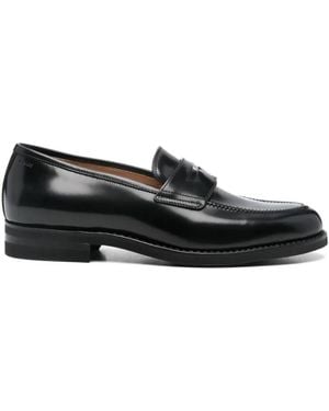 Bally Sweeny Leather Penny Loafers - Black