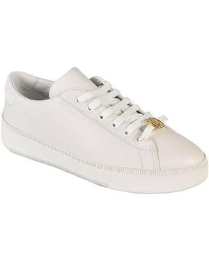 Bally Ladies Raise Lace-Up Leather Trainers, Brand Size 38 Us - White