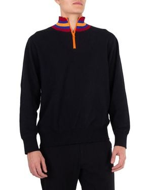 Kolor Contrasting Turtleneck Sweater, Brand Size 1 - Black