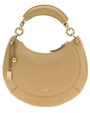 Chloé Leather Banana Handbag Dusty - Metallic