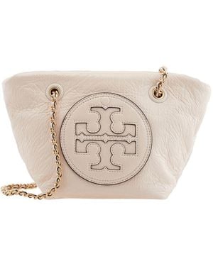 Tory Burch Ella Crinkle Crossbody Bag - Natural