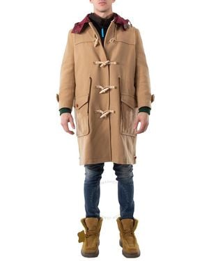 Kolor Camel Hooded Duffle Coat, Brand Size 1 - Yellow