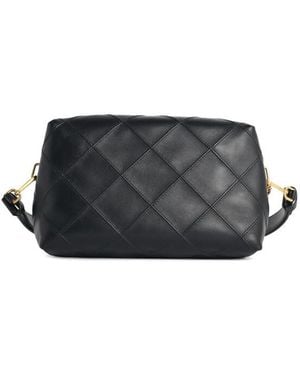 Tory Burch Fleming Large Leather Crossbody Bag - Black