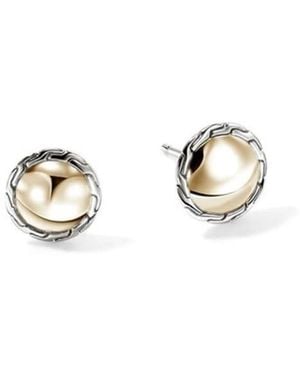 John Hardy Essential Stud Earring, Sterling, 10Mm - Metallic