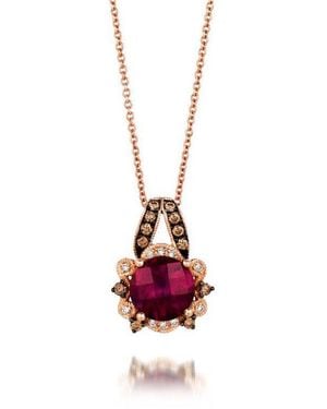 Le Vian Ladies' Semi Precious Fashion Pendant - Red