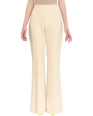 Ferragamo High-Waist Flared Trousers - Natural