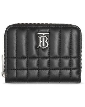Burberry Palladio Lola Quilted Leather Wallet - Black